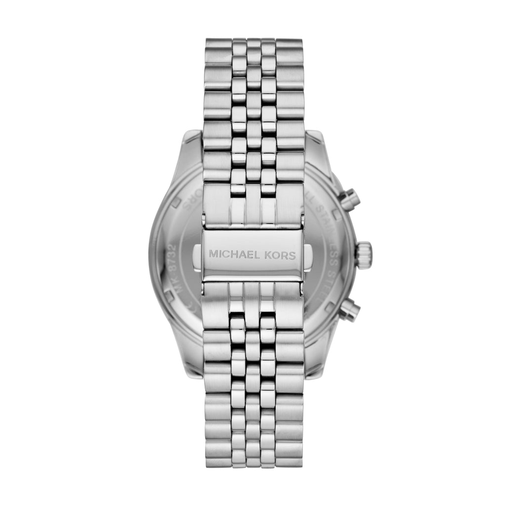 Michael Kors Lexington Chronograph Brown Dial Silver Steel Strap Watch For Men - MK8732 Buy Now By Michael Kors