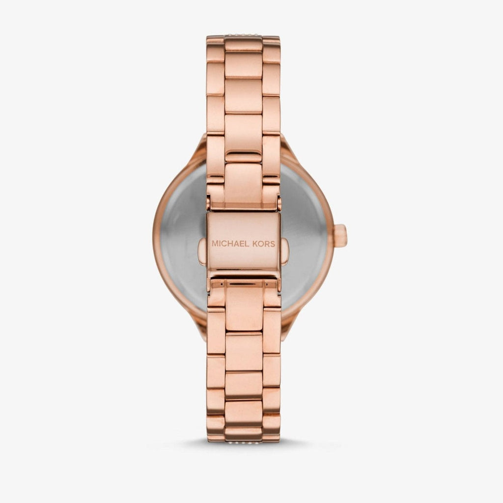 Michael Kors Crystals Pavé Rose Gold Dial Rose Gold Steel Strap Watch for Women - MK3799 Buy Now By Michael Kors