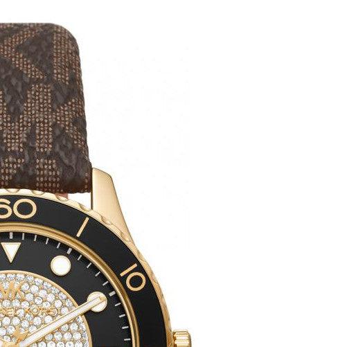 Michael Kors Runway Quartz Black Dial Brown Leather Strap Watch For Women - MK6979 Buy Now By Michael Kors