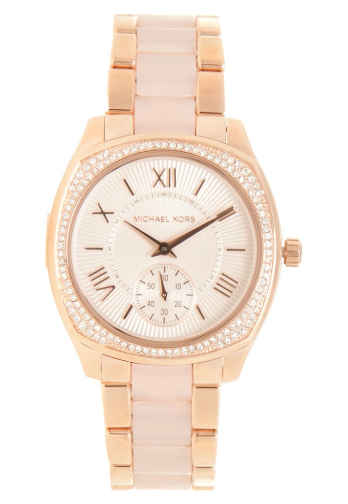 Michael Kors Bryn Rose Gold Dial Two Tone Steel Strap Watch for Women - MK6135 Buy Now By Michael Kors