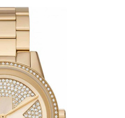 Michael Kors Ritz Pave Crystals Gold Dial Gold Steel Strap Watch for Women - MK6862 Buy Now By Michael Kors