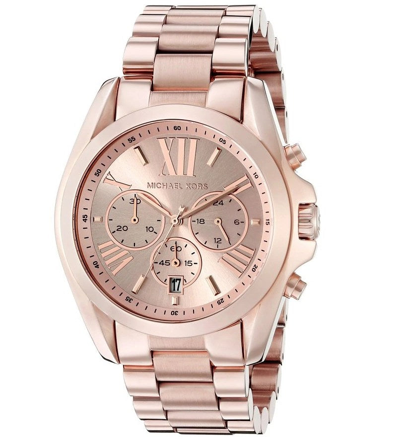 Michael Kors Bradshaw Rose Gold Dial Rose Gold Steel Strap Watch for Women - MK5503 Buy Now By Michael Kors
