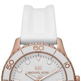 Michael Kors Runway Quartz White Dial White Rubber Strap Watch For Women - MK6853 Buy Now By Michael Kors