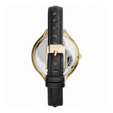 Michael Kors Slim Runway Quartz Gold Dial Black Leather Strap Watch For Women - MK2392 Buy Now By Michael Kors