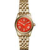 Michael Kors Lexington Quartz Orange Dial Gold Steel Strap Watch For Women - MK3284 Buy Now By Michael Kors