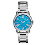 Michael Kors Hartman Quartz Blue Dial Silver Steel Strap Watch For Women - MK3519 Buy Now By Michael Kors