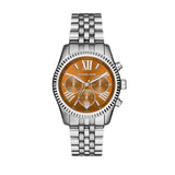 Michael Kors Lexington Chronograph Brown Dial Silver Steel Strap Watch For Women - MK6221 Buy Now By Michael Kors