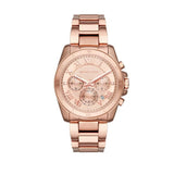 Michael Kors Brecken Chronograph Quartz Rose Gold Dial Rose Gold Steel Strap Watch For Women - MK6367 Buy Now By Michael Kors