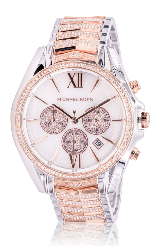 Michael Kors Whitney Chronograph Silver Dial Two Tone Steel Strap Watch For Women - MK7225 Buy Now By Michael Kors