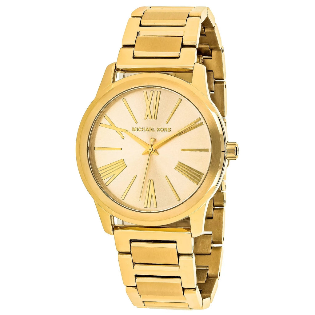 Michael Kors Hartman Quartz Gold Dial Gold Steel Strap Watch For Women - MK3490 Buy Now By Michael Kors