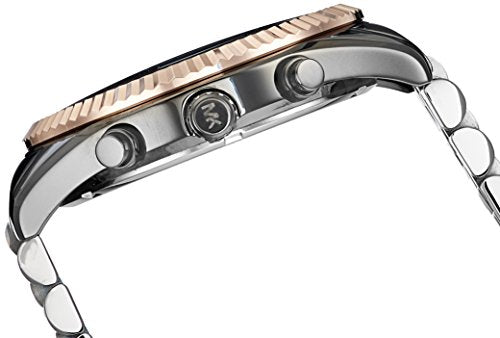 Michael Kors Lexington Chronograph Black Dial Two Tone Steel Strap Watch for Men - MK8561 Buy Now By Michael Kors