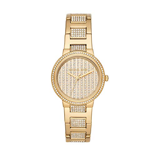 Michael Kors Gabbi Crystals Gold Dial Gold Steel Strap Watch For Women - MK3985 Buy Now By Michael Kors