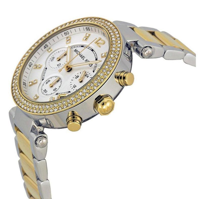 Michael Kors Parker White Dial Two Tone Steel Strap Watch for Women - MK5626 Buy Now By Michael Kors