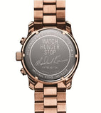 Michael Kors Runway Stop Hunger Quartz Blue Dial Rose Gold Steel Strap Watch For Men - MK8358 Buy Now By Michael Kors