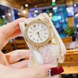 Michael Kors Tibby Analog Silver Dial White Leather Strap Watch for Women - MK1049 Buy Now By Michael Kors