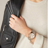 Michael Kors Ritz Chronograph White Dial Two Tone Steel Strap Watch For Women - MK6651 Buy Now By Michael Kors