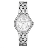 Michael Kors Camille Pave Crystals Silver Dial Silver Steel Strap Watch for Women - MK4804 Buy Now By Michael Kors
