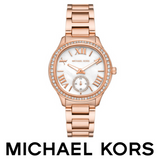 Michael Kors Sage Three-Hand Mother of Pearl White Dial Rose Gold Steel Strap Watch for Women - MK4806 Buy Now By Michael Kors