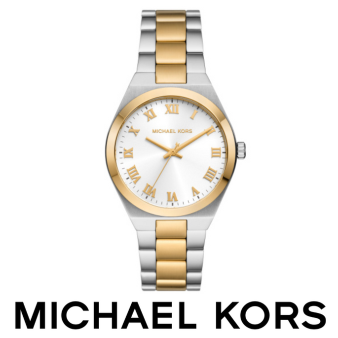 Michael Kors Lennox Three-Hand White Dial Two Tone Steel Strap Watch for Women - MK7464 Buy Now By Michael Kors