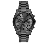 Michael Kors Lexington Chronograph Black Dial Black Steel Strap Watch for Men - MK9154 Buy Now By Michael Kors