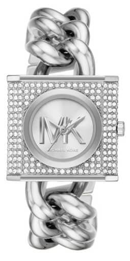 Michael Kors Chain Lock Pave Silver Dial Silver Steel Strap Watch For Women - MK4718 Buy Now By Michael Kors