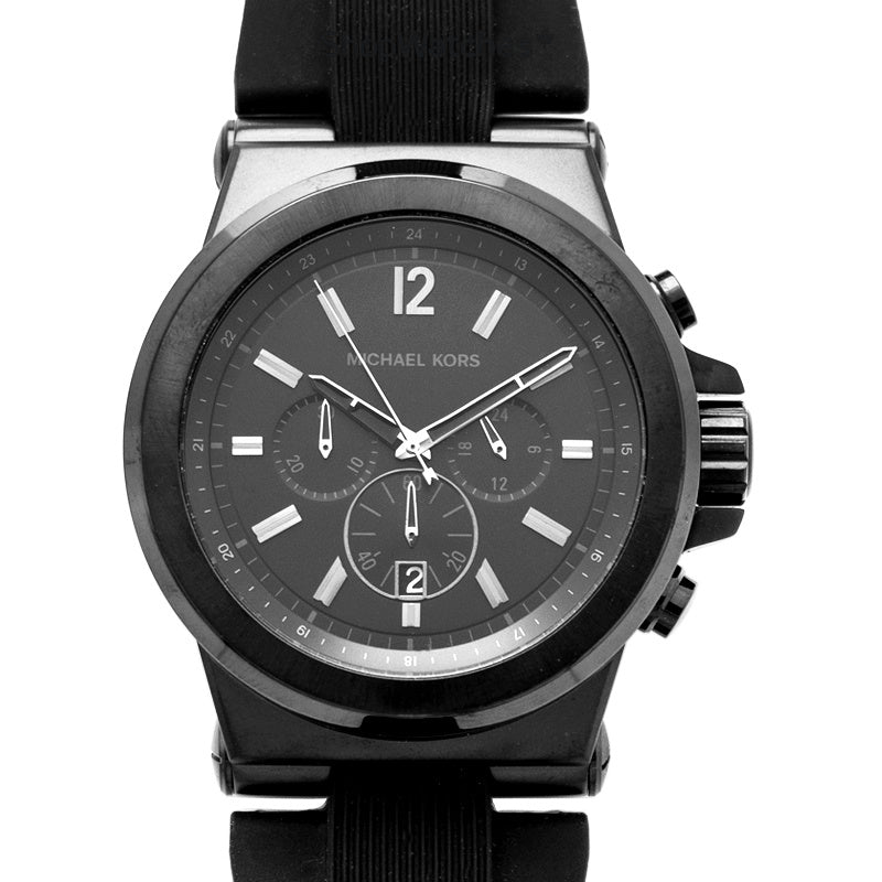 Michael Kors Dylan Black Dial Black Rubber Strap Watch for Men - MK8152 Buy Now By Michael Kors