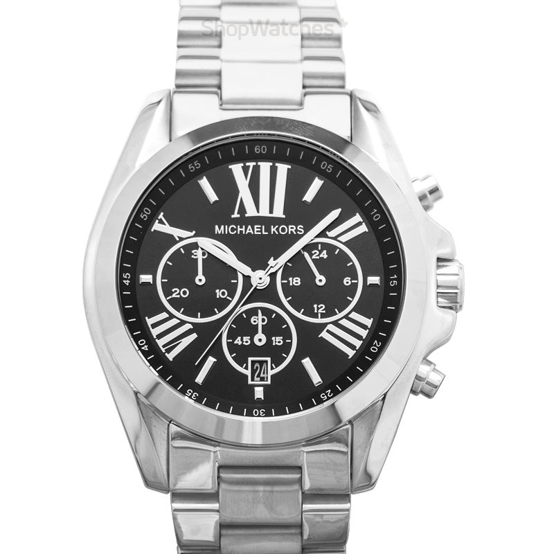 Michael Kors Bradshaw Black Dial Silver Steel Strap Watch for Men - MK5705 Buy Now By Michael Kors