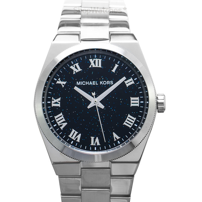 Michael Kors Channing Midnight Blue Dial Silver Steel Strap Watch for Women - MK6113 Buy Now By Michael Kors