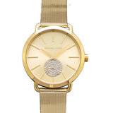 Michael Kors Portia Gold Dial Gold Mesh Bracelet Watch for Women - MK3844 Buy Now By Michael Kors