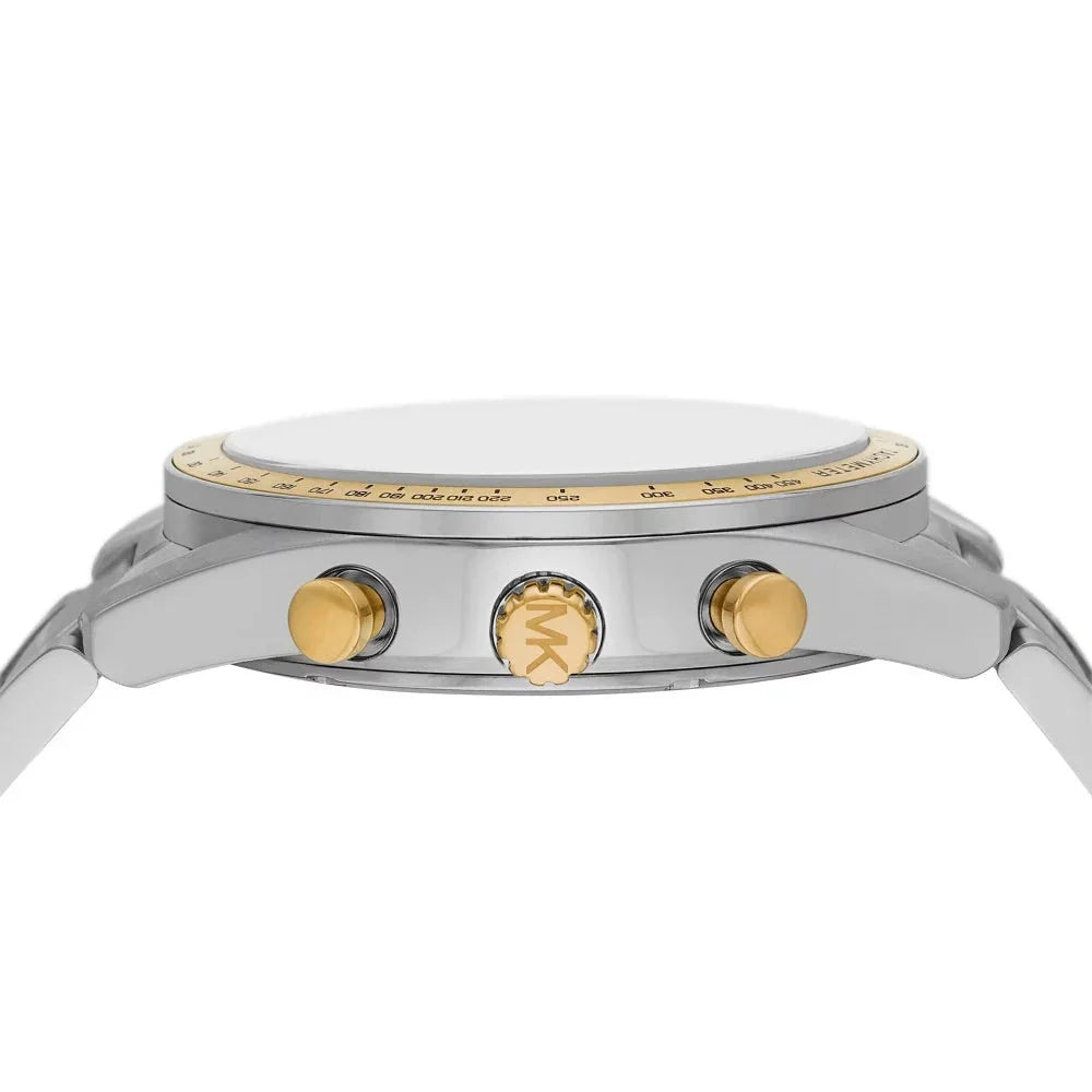 Michael Kors Accelerator Chronograph White Dial Silver Steel Strap Watch For Men - MK9112 Buy Now By Michael Kors