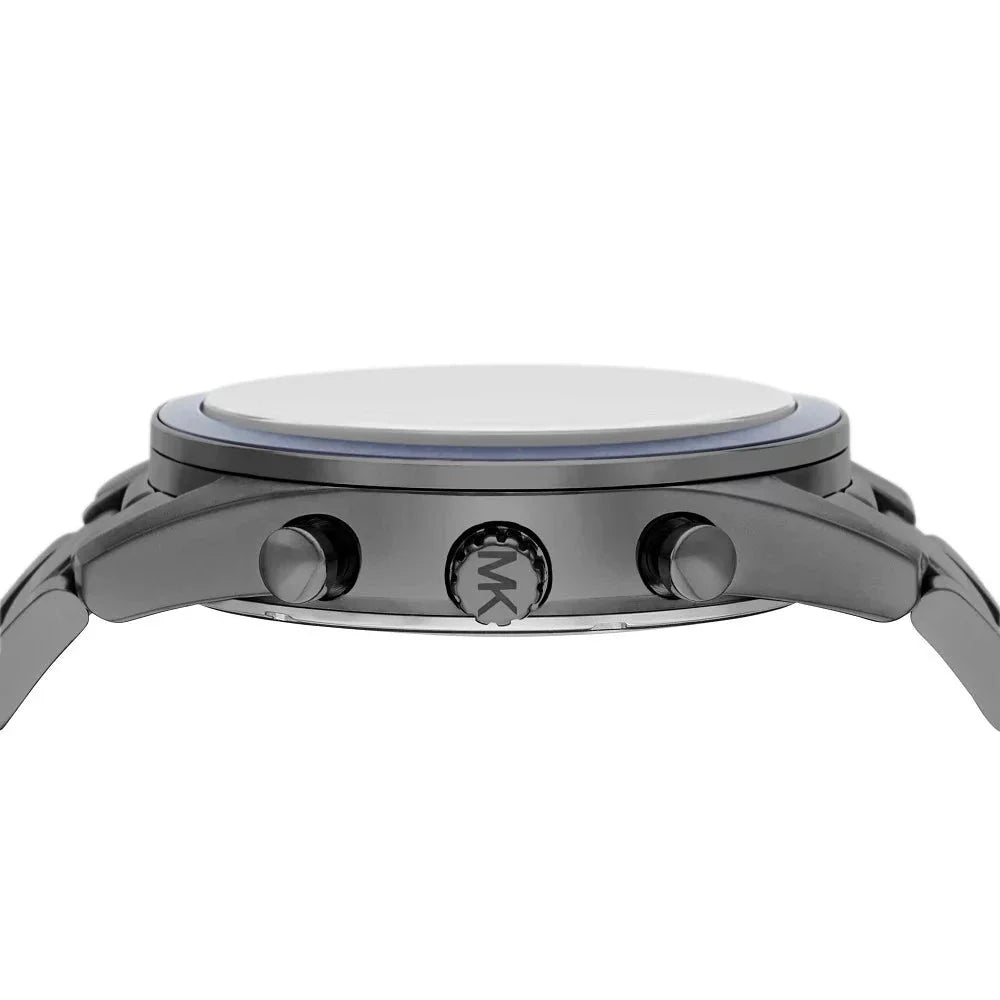 Michael Kors Accelerator Chronograph Blue Dial Grey Steel Strap Watch For Men - MK9111 Buy Now By Michael Kors