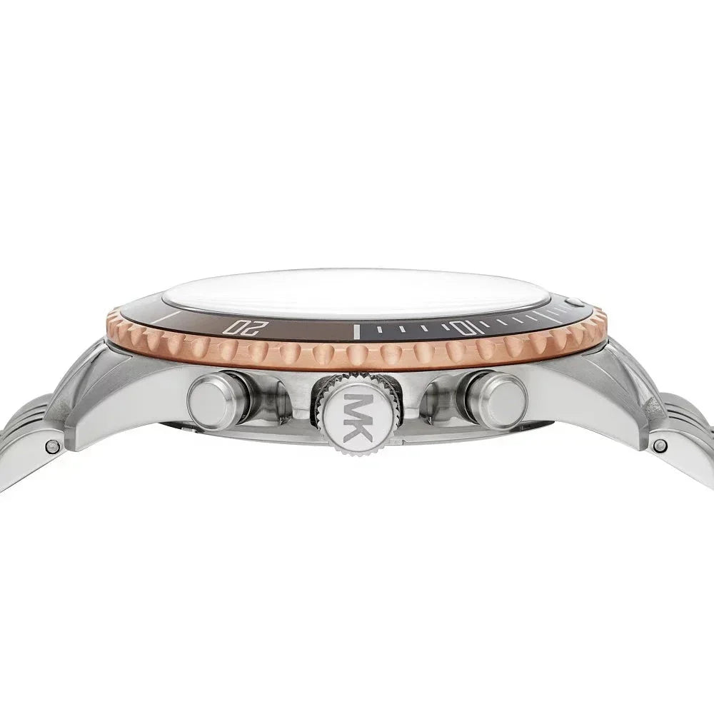 Michael Kors Bayville Chronograph Black Dial Silver Steel Strap Watch For Men - MK8725 Buy Now By Michael Kors