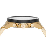 Michael Kors Brecken Chronograph Black Dial Gold Steel Strap Watch For Men - MK8848 Buy Now By Michael Kors