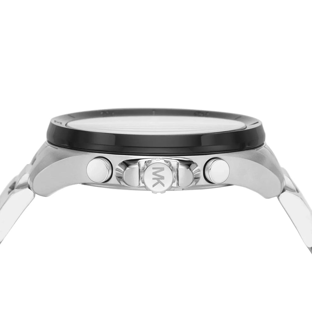 Michael Kors Brecken Chronograph Black Dial Silver Steel Strap Watch For Men - MK8847 Buy Now By Michael Kors