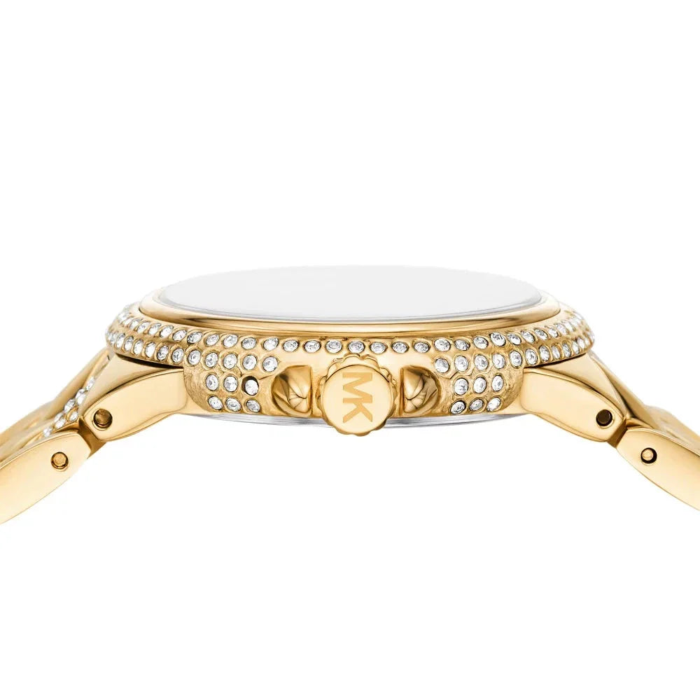 Michael Kors Camile Analog White Dial Gold Steel Strap Watch for Women - MK4801 Buy Now By Michael Kors