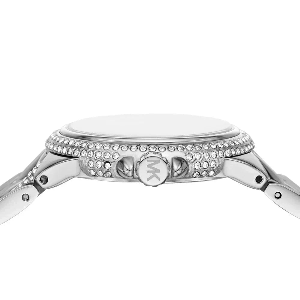 Michael Kors Camille Pave Crystals Silver Dial Silver Steel Strap Watch for Women - MK4804 Buy Now By Michael Kors