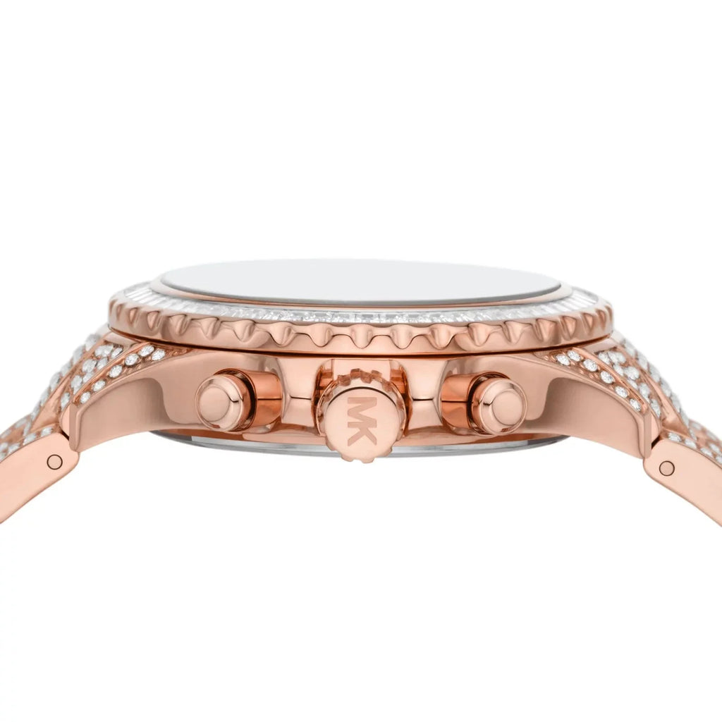 Michael Kors Everest Chronograph Crystals Rose Gold Dial Rose Gold Steel Strap Watch For Women - MK7235 Buy Now By Michael Kors