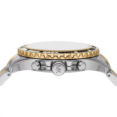 Michael Kors Everest Chronograph Black Dial Two Tone Steel Strap Watch For Women - MK7209 Buy Now By Michael Kors