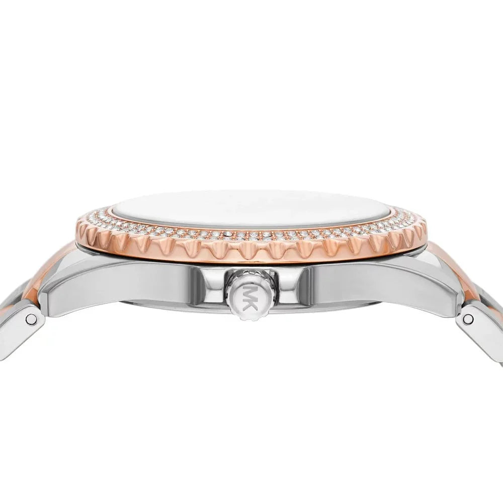 Michael Kors Everest Three Hand Rose Gold Dial Two Tone Steel Strap Watch For Women - MK7402 Buy Now By Michael Kors