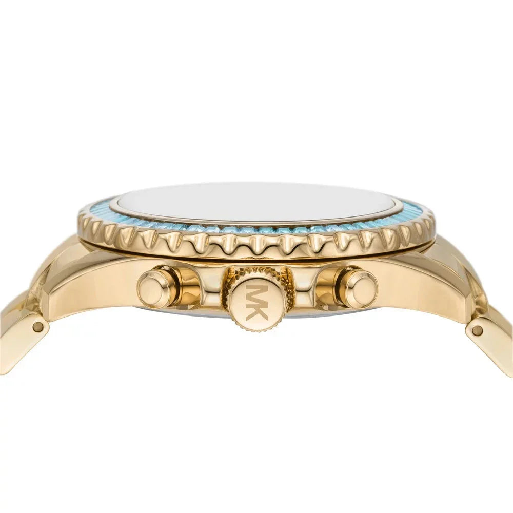 Michael Kors Everest Chronograph Gold Dial Gold Steel Strap Watch For Women - MK7210 Buy Now By Michael Kors