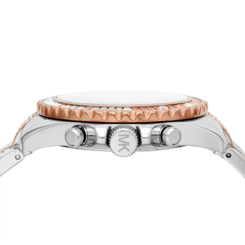 Michael Kors Everest Chronograph Silver Dial Two Tone Steel Strap Watch For Women - MK6975 Buy Now By Michael Kors