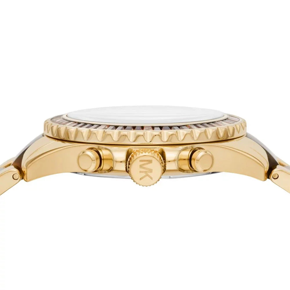 Michael Kors Everest Chronograph Brown Dial Two Tone Steel Strap Watch For Women - MK6973 Buy Now By Michael Kors