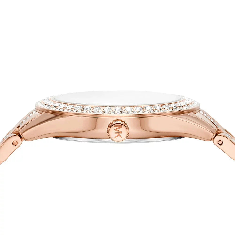 Michael Kors Harlowe Rose Gold Dial Rose Gold Steel Strap Watch For Women - MK4710 Buy Now By Michael Kors