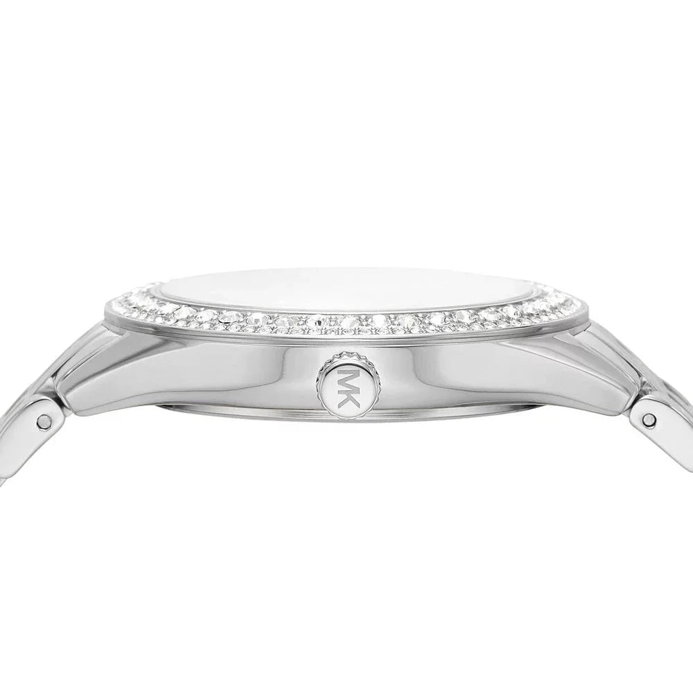 Michael Kors Harlowe Three-Hand Quartz Silver Dial Silver Steel Strap Watch For Women - MK4708 Buy Now By Michael Kors