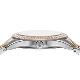 Michael Kors Harlowe Three-Hand Mother of Pearl White Dial Tri Tone Steel Strap Watch for Women - MK4846 Buy Now By Michael Kors