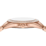 Michael Kors Harlowe Three-Hand Rose Gold Dial Rose Gold Steel Strap Watch for Women - MK4845 Buy Now By Michael Kors
