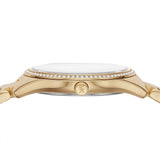 Michael Kors Lauryn Quartz Mother of Pearl Gold Dial Gold Steel Strap Watch For Women - MK4490 Buy Now By Michael Kors