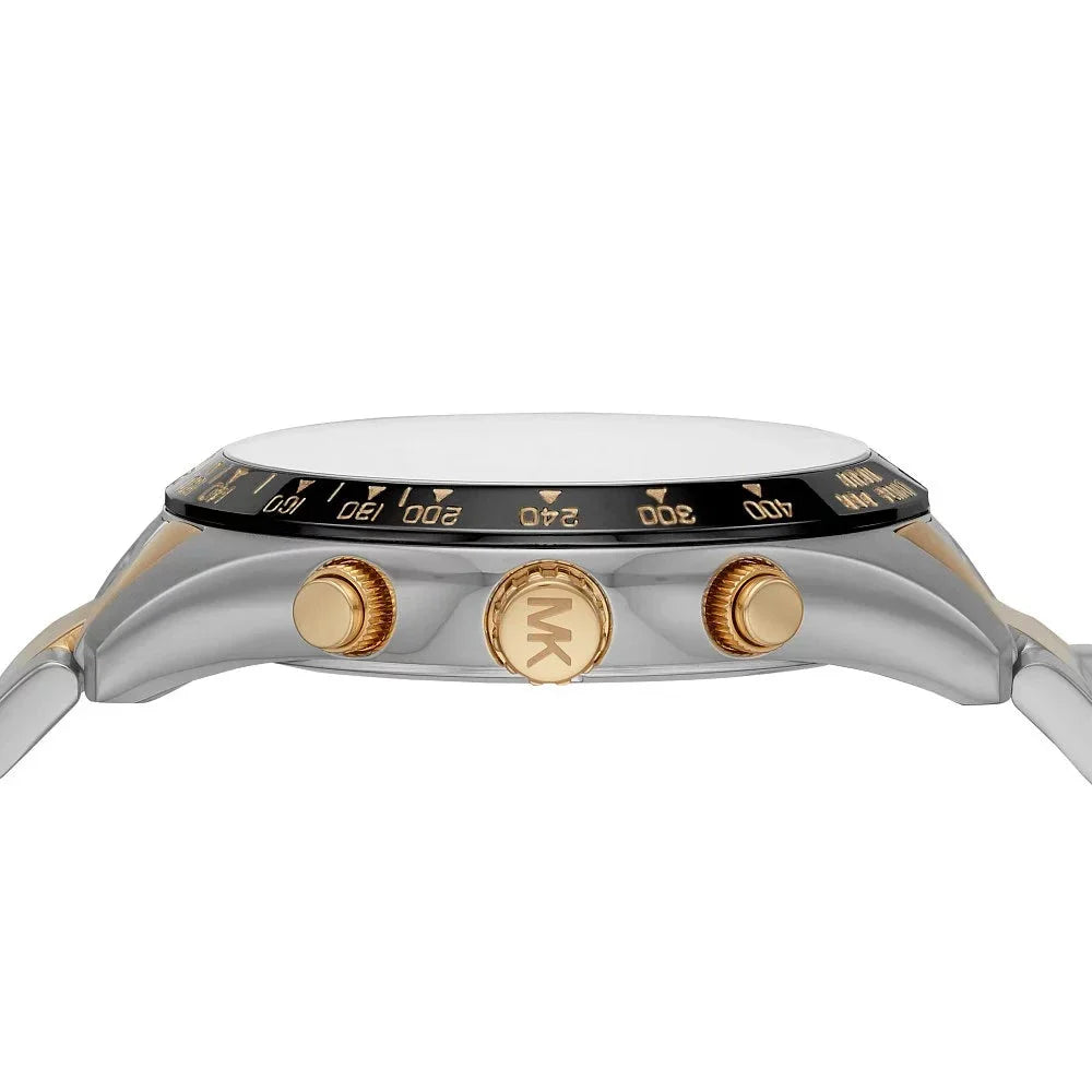 Michael Kors Layton Chronograph Black Dial Two Tone Steel Strap Watch For Men - MK8784 Buy Now By Michael Kors