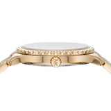 Michael Kors Layton Three Hand Mother of Pearl White Dial Gold Steel Strap Watch For Women - MK6870 Buy Now By Michael Kors