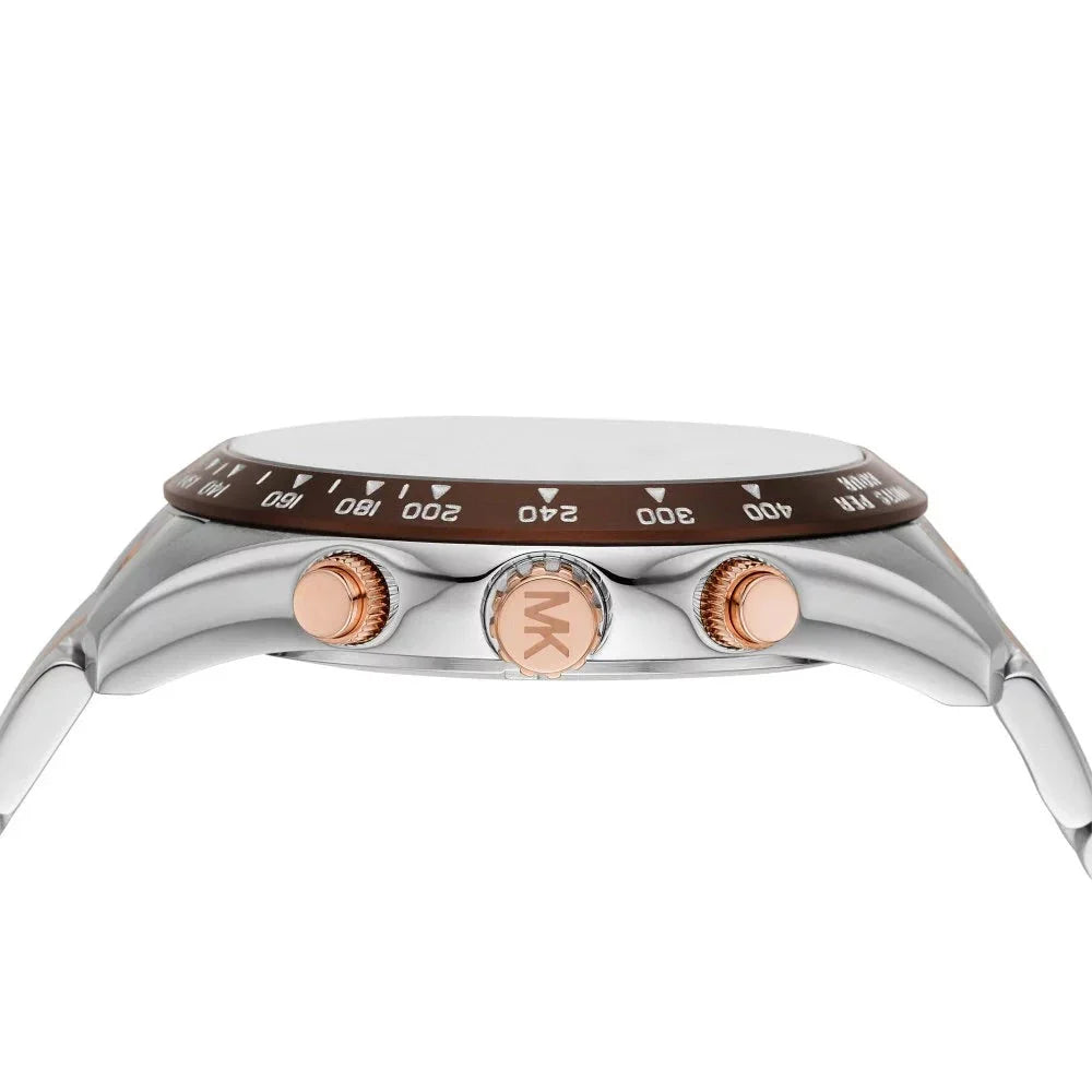 Michael Kors Layton Chronograph Black Dial Two Tone Steel Strap Watch For Men - MK8913 Buy Now By Michael Kors